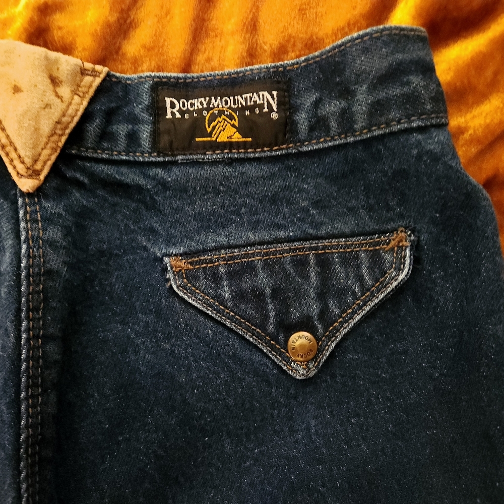 Dark Rocky Mountain Jeans Vintage 1980s High Rise